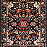 Lively Eclectic Tiled Motif(Black)