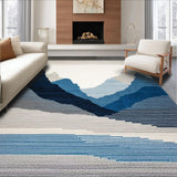 Elegant Neutral Toned Mountain Aesthetic(Blue)