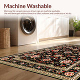 Whimsical Colorful Floral Accents(Black)