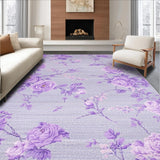 Ultra Soft Area Rug, Non Slip, Stain Resistant, Washable Area Rugs for Living Room, Bedroom, Fluffy Lavender Luxe Aura(Purple)