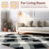 Contemporary Black and White Lattice(Beige)