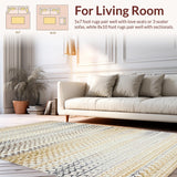 Luxe Natural Fiber Scallop Motif(Beige)