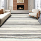 Ultra Soft Area Rug, Non Slip, Stain Resistant, Washable Area Rugs for Living Room, Bedroom, Contemporary Two-Tone Design Appeal(Gray)