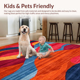 Charming Colorblock Retro Style(Red)