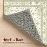 Ivory Traditional Area with Intricate Medallion Motif(Beige)