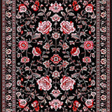 Artistic Nature Inspired Circle Design(Black)