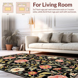 Lush Vintage Garden Aesthetic(Black)