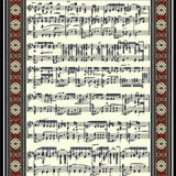 Ultra Soft Area Rug, Non Slip, Stain Resistant, Washable Area Rugs for Living Room, Bedroom, Bold Retro Rhythm Pattern Aesthetic(Red)