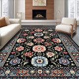 Chic Floral Coastal Aesthetic(Black)