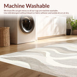 Elegant Cream Geometric Waves(Beige)