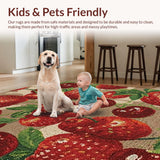 Cherry Bomb Bow with Strawberry Accents and Charming Pink Overlay(Red)