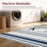 Artistic Grey and White Stripe Blend(Blue)