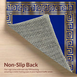 Sophisticated Dark Blue Geometric Fusion(Blue)