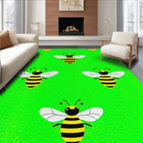Ultra Soft Area Rug, Non Slip, Stain Resistant, Washable Area Rugs for Living Room, Bedroom, Quirky Fun Decorative Piece(Green)