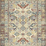 Ultra Soft Area Rug, Non Slip, Stain Resistant, Washable Area Rugs for Living Room, Bedroom, Boho Woven Neutral Area(Beige)