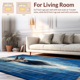 Dynamic Intricate Antelope Artwork(Blue)