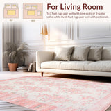 Ultra Soft Area Rug, Non Slip, Stain Resistant, Washable Area Rugs for Living Room, Bedroom, Dreamy Pink Fluffy Charm(Pink)