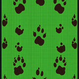 Lively Print Featuring Forest Fauna(Green)