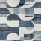 Ultra Soft Area Rug, Non Slip, Stain Resistant, Washable Area Rugs for Living Room, Bedroom, Boho Gray Abstract Living Room Washable Rug(Blue)