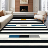 Contemporary Bold Lettering Round Mat(Black)