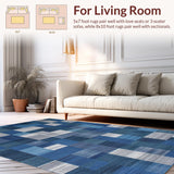 Artistic Multitonal Geometric Layout(Blue)