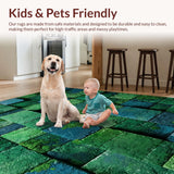 Eco Friendly Green Mosaic Aesthetic(Green)