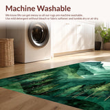 Artistic Mountain Motif Mat(Green)