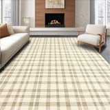 Ultra Soft Area Rug, Non Slip, Stain Resistant, Washable Area Rugs for Living Room, Bedroom, Luxurious Rustic Medallion Layout(Beige)