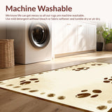 Ultra Soft Area Rug, Non Slip, Stain Resistant, Washable Area Rugs for Living Room, Bedroom, Nature-Inspired Fawn Kitchen Stain-Resistant Runner(Beige)