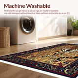 Ultra Soft Area Rug, Non Slip, Stain Resistant, Washable Area Rugs for Living Room, Bedroom, Non-Slip Leopard Pattern Meditation Area Rug(Yellow)