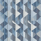 Ultra Soft Area Rug, Non Slip, Stain Resistant, Washable Area Rugs for Living Room, Bedroom, Contemporary Blue Grey Geometric Design(Blue)