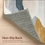 Ultra Soft Area Rug, Non Slip, Stain Resistant, Washable Area Rugs for Living Room, Bedroom, Serene Desert Oasis Indoor/ Area Rug Natural Gray Runner(Beige)