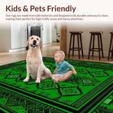 Contemporary Black and Green Ogee(Green)