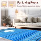 Contemporary Bold Striped Arrangement(Blue)