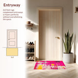 Bright Retro Color Block(Pink)