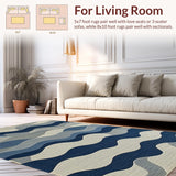 Luxe Navy Scallop Visual Appeal(Beige)