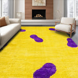 Ultra Soft Area Rug, Non Slip, Stain Resistant, Washable Area Rugs for Living Room, Bedroom, Bold Playful Yellow Aesthetic(Yellow)