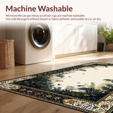 Ultra Soft Area Rug, Non Slip, Stain Resistant, Washable Area Rugs for Living Room, Bedroom, Stylish Animal Print Monochrome Design(Beige)