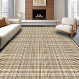 Ultra Soft Area Rug, Non Slip, Stain Resistant, Washable Area Rugs for Living Room, Bedroom, Trendy Contemporary Geometric Style(Beige)