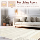 Luxurious High Low Textured Motif(Beige)