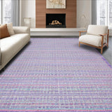 Ultra Soft Area Rug, Non Slip, Stain Resistant, Washable Area Rugs for Living Room, Bedroom, Reverse Card Rug Witty Whimsical Lavender Shaped Carpet(Purple)