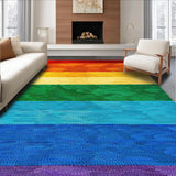 Ultra Soft Area Rug, Non Slip, Stain Resistant, Washable Area Rugs for Living Room, Bedroom, Modern Geometric Neutral Living Room Jute Rug(Red)