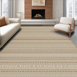 Ultra Soft Area Rug, Non Slip, Stain Resistant, Washable Area Rugs for Living Room, Bedroom, Eclectic Natural Texture Fusion(Beige)
