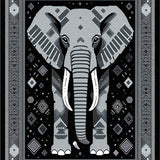 Ultra Soft Area Rug, Non Slip, Stain Resistant, Washable Area Rugs for Living Room, Bedroom, Rustic Animal Print Ethnic Aesthetic(Gray)