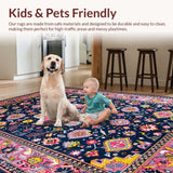 Contemporary Vibrant Medallion Style(Blue)