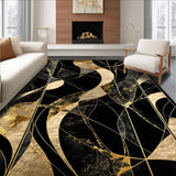 Chic Gold Accented Decorative(Black)