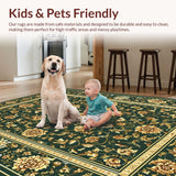 Luxurious Gold Accented Tiled Motif(Green)