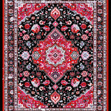 Elegant Distressed Circle Motif(Red)