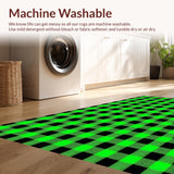 Elegant Dark Tartan Motif Design(Green)