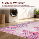 Ultra Soft Area Rug, Non Slip, Stain Resistant, Washable Area Rugs for Living Room, Bedroom, Playful Psychedelic Colorful Design(Gray)